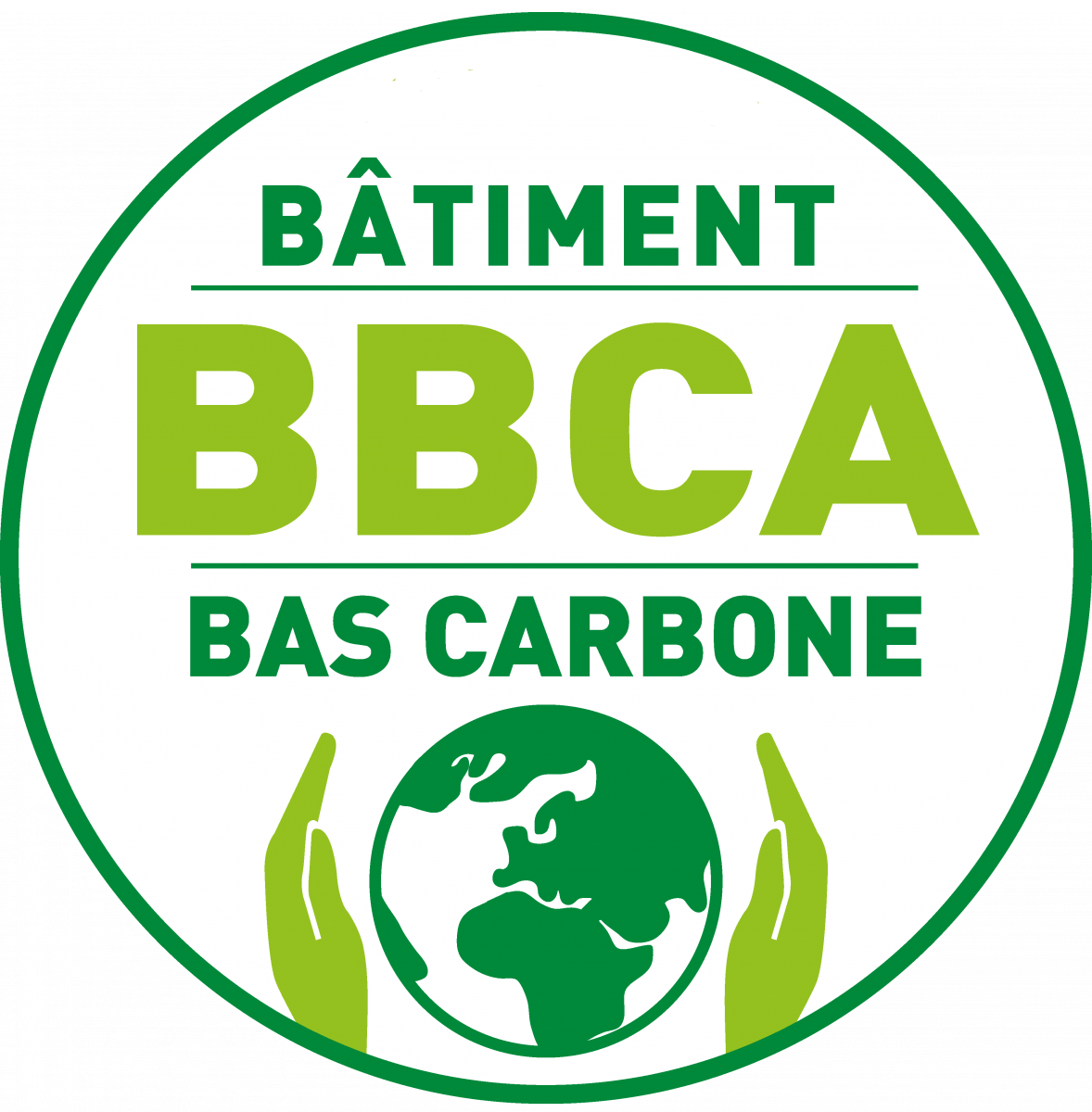 Logo du label Bâtiment Bas Carbone Neuf (BBCA) – certification de performance environnementale